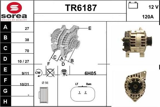 Sera TR6187 - Alternator furqanavto.az