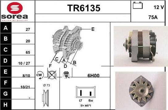 Sera TR6135 - Alternator furqanavto.az