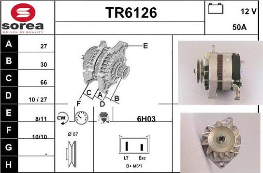 Sera TR6126 - Alternator furqanavto.az