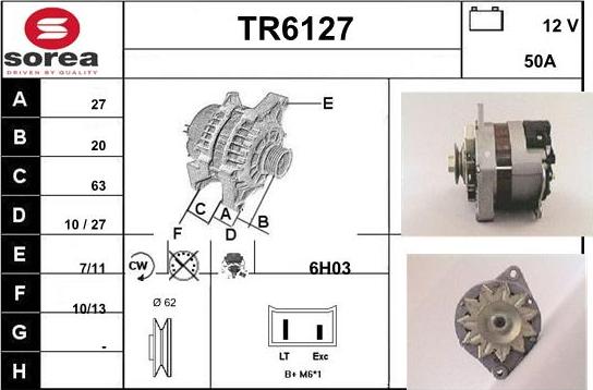 Sera TR6127 - Alternator furqanavto.az