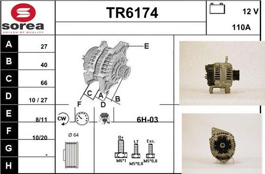 Sera TR6174 - Alternator furqanavto.az
