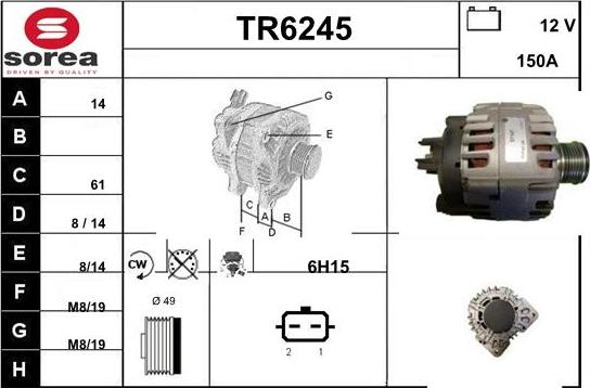 Sera TR6245 - Alternator furqanavto.az