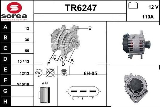 Sera TR6247 - Alternator furqanavto.az