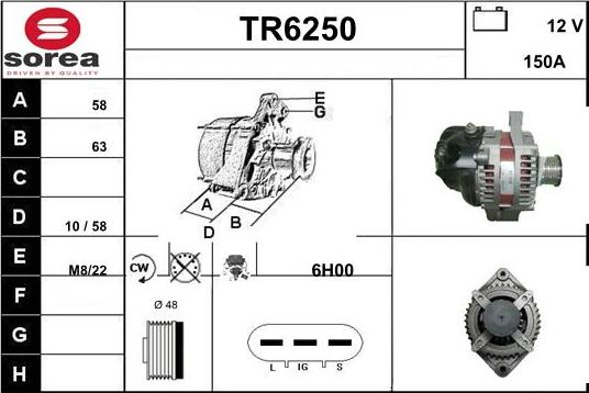 Sera TR6250 - Alternator furqanavto.az