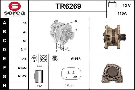 Sera TR6269 - Alternator furqanavto.az