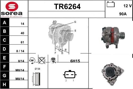 Sera TR6264 - Alternator furqanavto.az