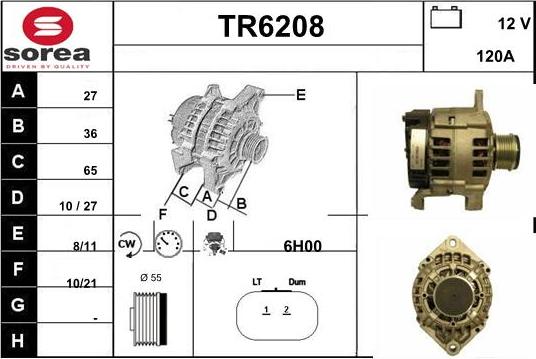 Sera TR6208 - Alternator furqanavto.az