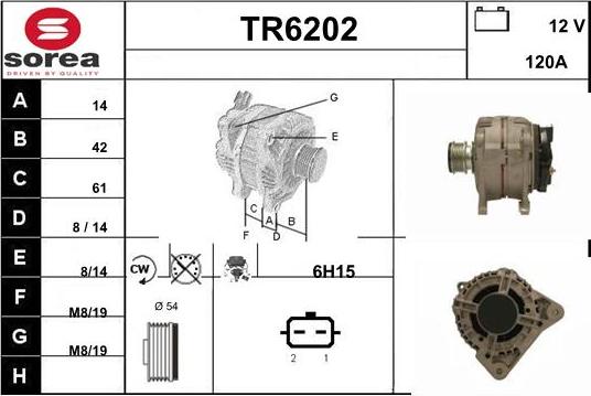 Sera TR6202 - Alternator furqanavto.az