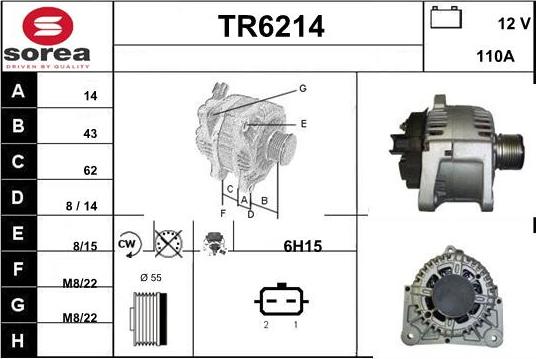 Sera TR6214 - Alternator furqanavto.az