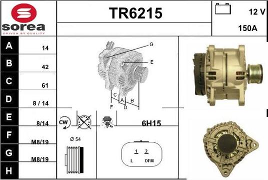 Sera TR6215 - Alternator furqanavto.az