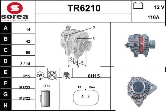 Sera TR6210 - Alternator furqanavto.az