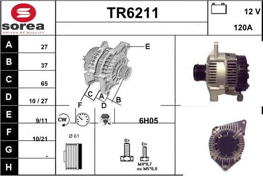Sera TR6211 - Alternator furqanavto.az