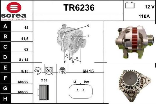 Sera TR6236 - Alternator furqanavto.az