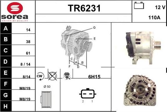 Sera TR6231 - Alternator furqanavto.az