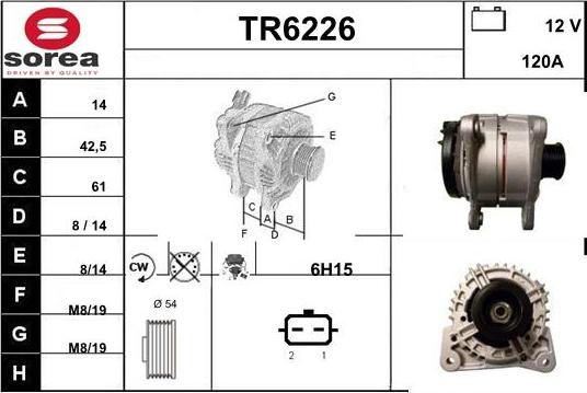 Sera TR6226 - Alternator furqanavto.az