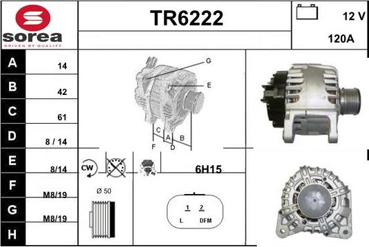Sera TR6222 - Alternator furqanavto.az