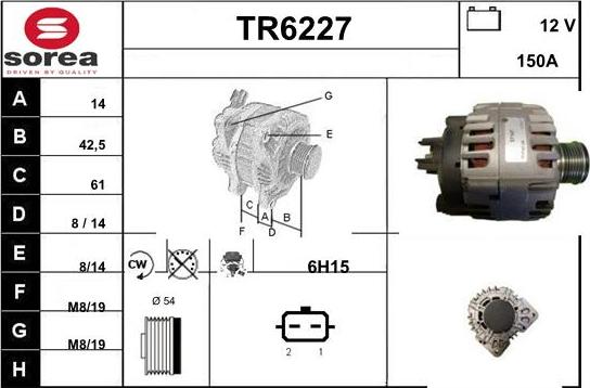 Sera TR6227 - Alternator furqanavto.az