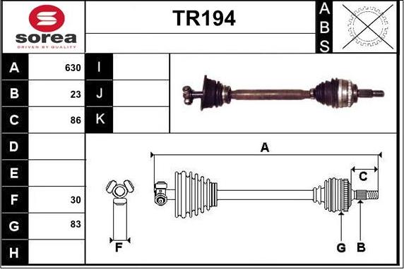 Sera TR194 - Sürücü mili furqanavto.az