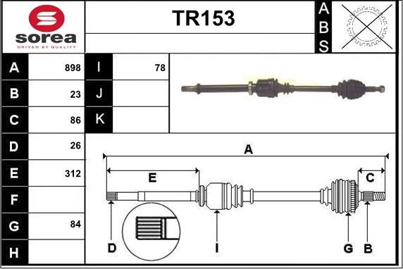 Sera TR153 - Sürücü mili furqanavto.az