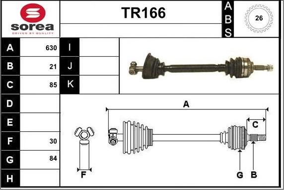 Sera TR166 - Sürücü mili furqanavto.az