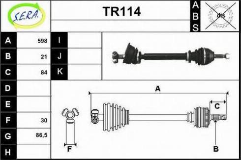 Sera TR114 - Sürücü mili furqanavto.az