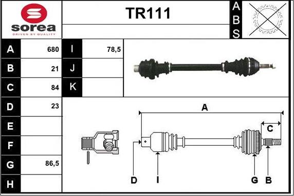 Sera TR111 - Sürücü mili furqanavto.az