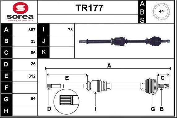 Sera TR177 - Sürücü mili furqanavto.az