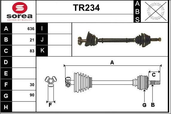 Sera TR234 - Sürücü mili furqanavto.az