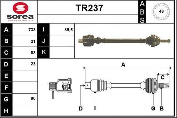 Sera TR237 - Sürücü mili furqanavto.az