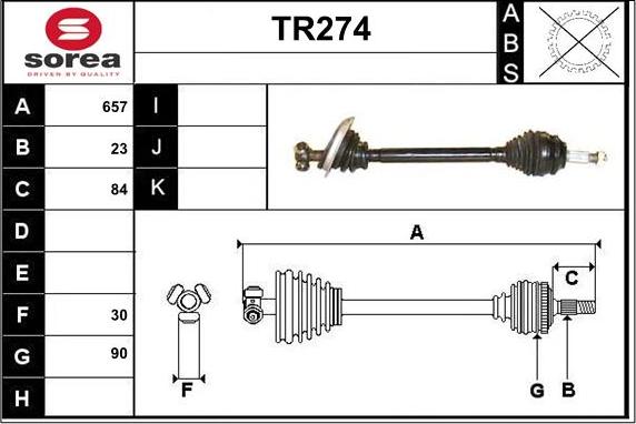 Sera TR274 - Sürücü mili furqanavto.az