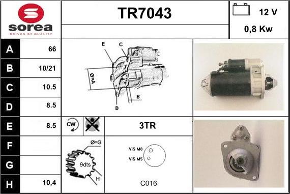 Sera TR7043 - Başlanğıc furqanavto.az