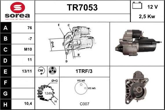 Sera TR7053 - Başlanğıc furqanavto.az