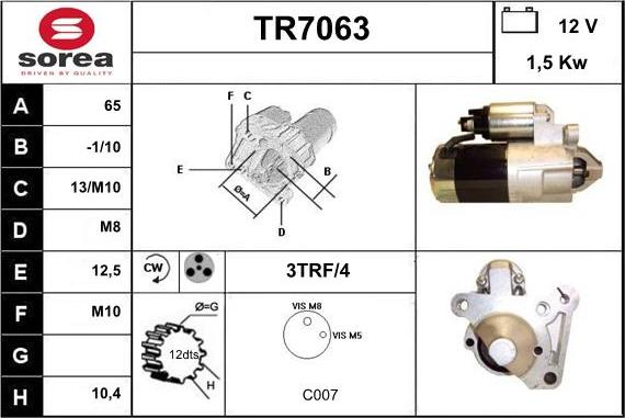 Sera TR7063 - Başlanğıc furqanavto.az