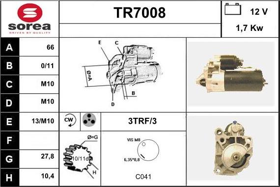 Sera TR7008 - Başlanğıc furqanavto.az