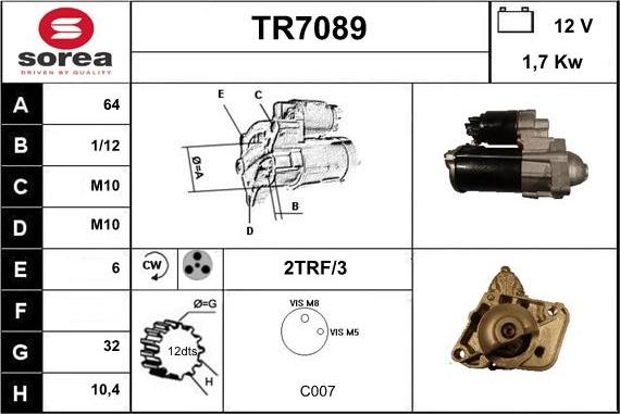 Sera TR7089 - Başlanğıc furqanavto.az