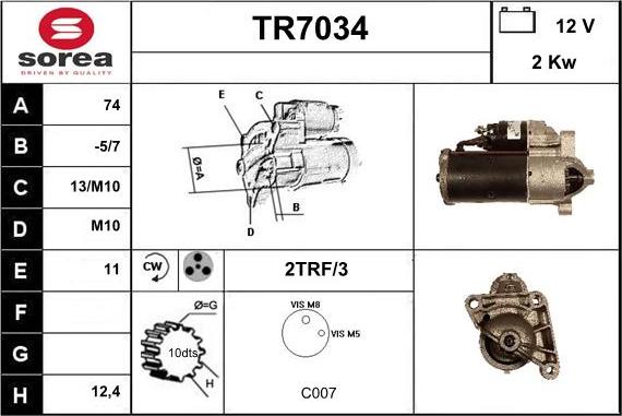 Sera TR7034 - Başlanğıc furqanavto.az