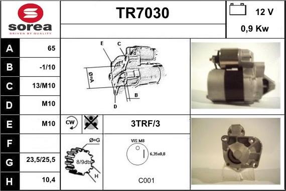 Sera TR7030 - Başlanğıc furqanavto.az