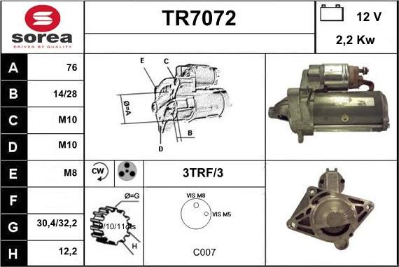 Sera TR7072 - Başlanğıc furqanavto.az