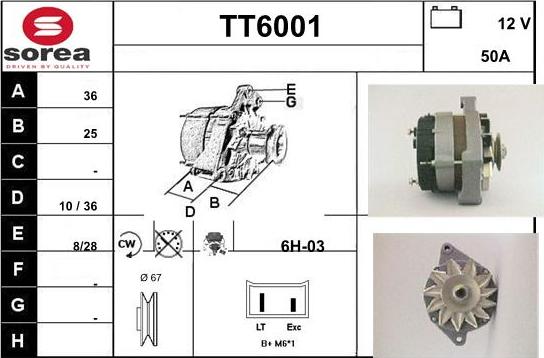 Sera TT6001 - Alternator furqanavto.az