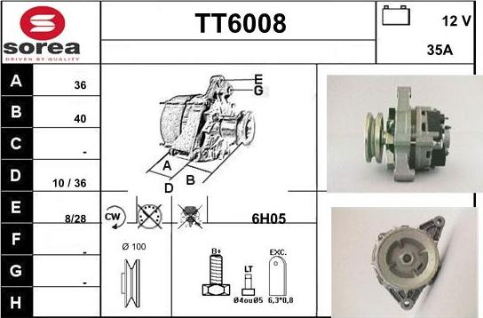 Sera TT6008 - Alternator furqanavto.az