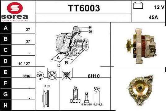 Sera TT6003 - Alternator furqanavto.az