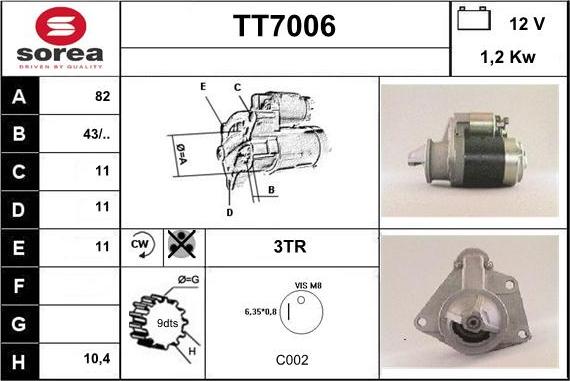 Sera TT7006 - Başlanğıc furqanavto.az