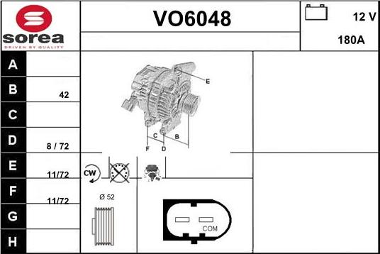 Sera VO6048 - Alternator furqanavto.az