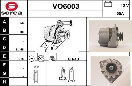 Sera VO6003 - Alternator furqanavto.az