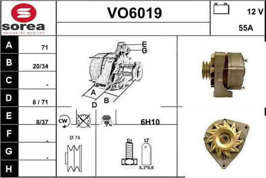 Sera VO6019 - Alternator furqanavto.az