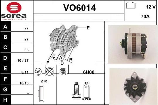 Sera VO6014 - Alternator furqanavto.az