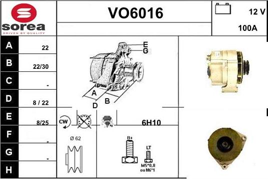 Sera VO6016 - Alternator furqanavto.az