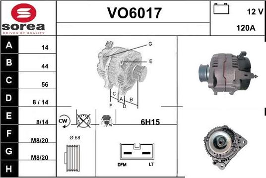 Sera VO6017 - Alternator furqanavto.az