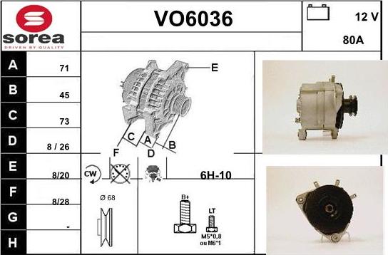 Sera VO6036 - Alternator furqanavto.az