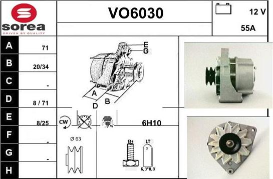 Sera VO6030 - Alternator furqanavto.az